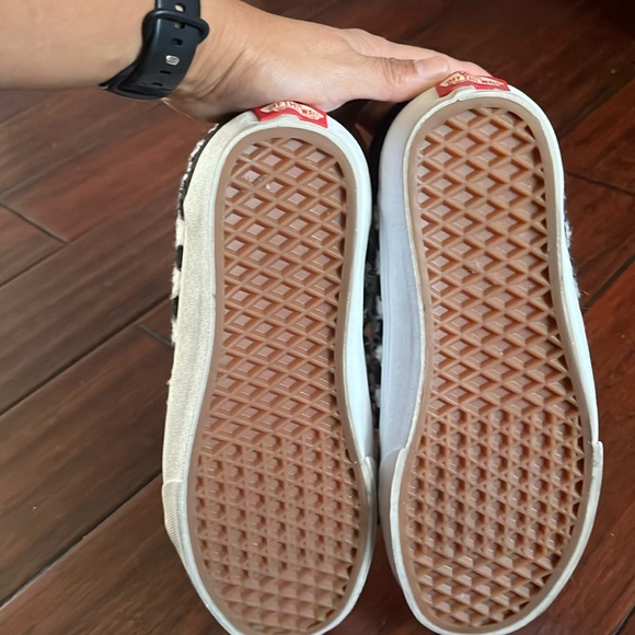 Mens Checkerboard Vans sherpa - Picture 8 of 8